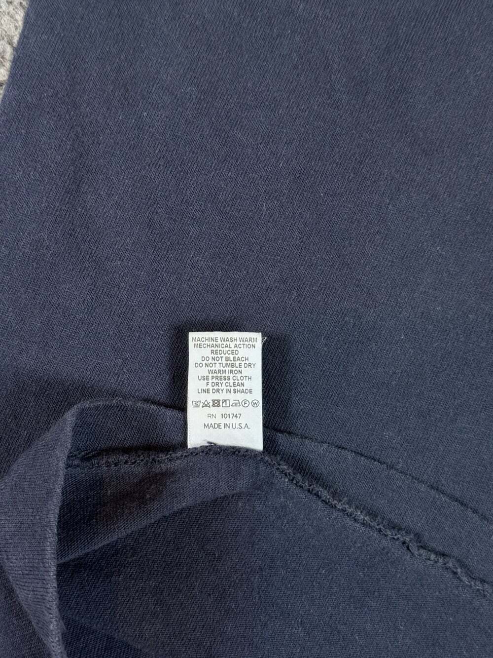 Velva Sheen Men's Blue Pocket Crew Neck Short Sleeve Cotton Knit T-Shirt XL - Picture 6 of 8